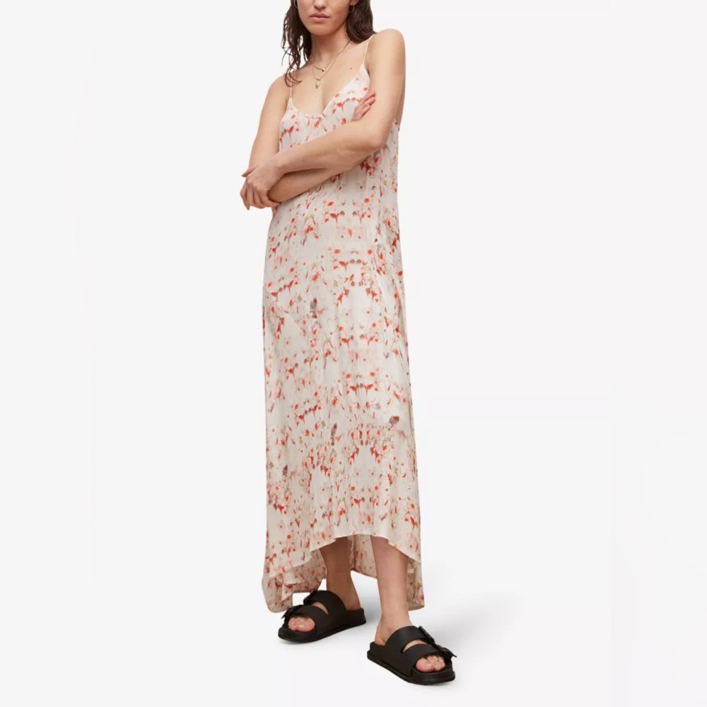 AllSAINTS Essey Momo graphic-print crepe dress